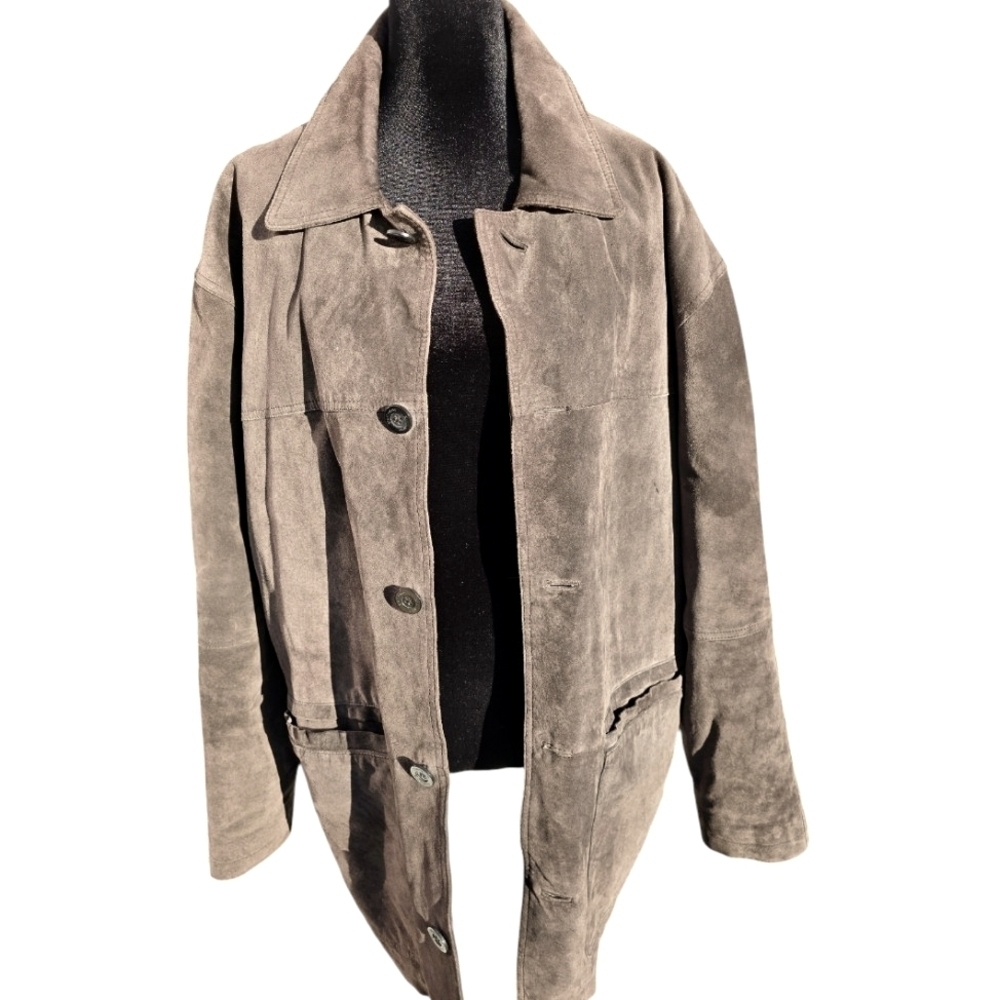 Claiborne women's suede jacket L